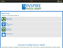 Tablet Screenshot of inspire-pt.com